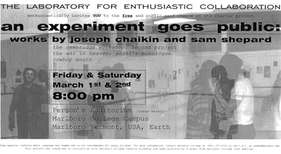 An Experiment Goes Public poster